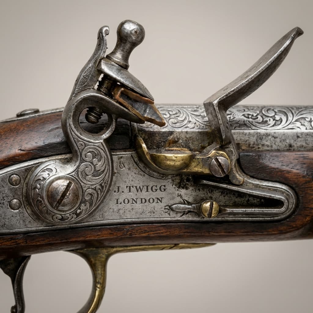 Antique Flintlock Pistol - View 2